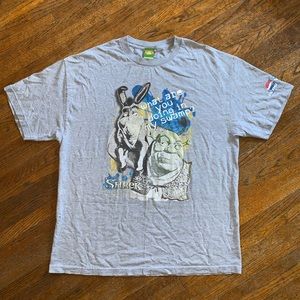2004 Shrek 2 Movie Promo Shirt Gray Size XL